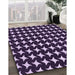 Machine Washable Transitional Lilac Purple Rug in a Family Room, wshpat3211pur