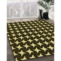 Patterned Midnight Gray Rug, pat3211yw