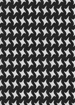 Patterned Dark Gray Novelty Rug, pat3211