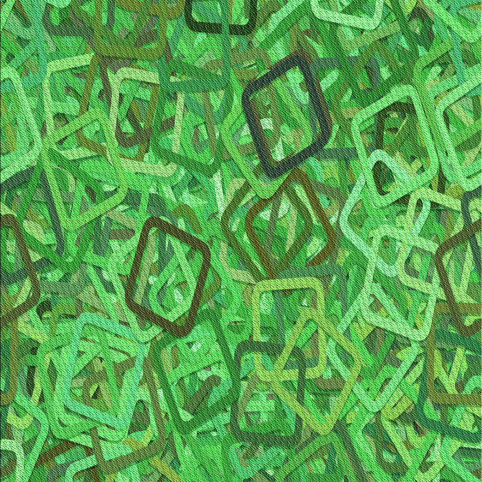 Machine Washable Transitional Forest Green Rug, wshpat3212grn