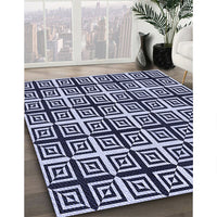 Patterned Night Blue Rug, pat3213blu