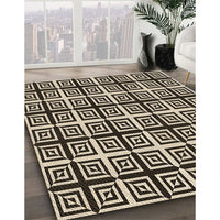 Patterned Midnight Gray Rug, pat3213brn