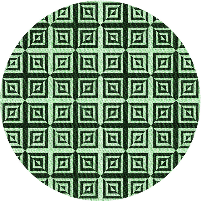 Square Machine Washable Transitional Light Green Rug in a Living Room, wshpat3213grn