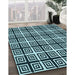 Machine Washable Transitional Blue Rug in a Family Room, wshpat3213lblu