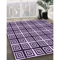 Patterned Dark Purple Rug, pat3213pur