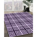 Patterned Dark Purple Rug in Family Room, pat3213pur