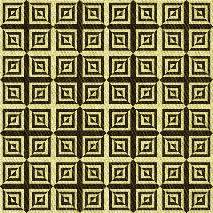 Round Patterned Black Brown Rug, pat3213yw