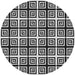 Sideview of Patterned Light Gray Novelty Rug, pat3213