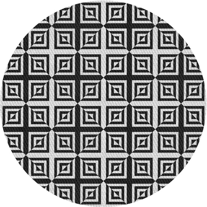 Square Machine Washable Transitional Light Gray Rug, wshpat3213