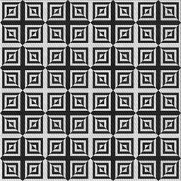 Square Patterned Light Gray Novelty Rug, pat3213