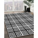 Patterned Light Gray Novelty Rug in Family Room, pat3213