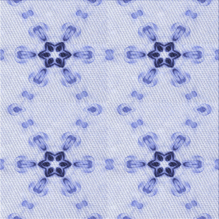 Round Patterned Lavender Blue Rug, pat3214blu