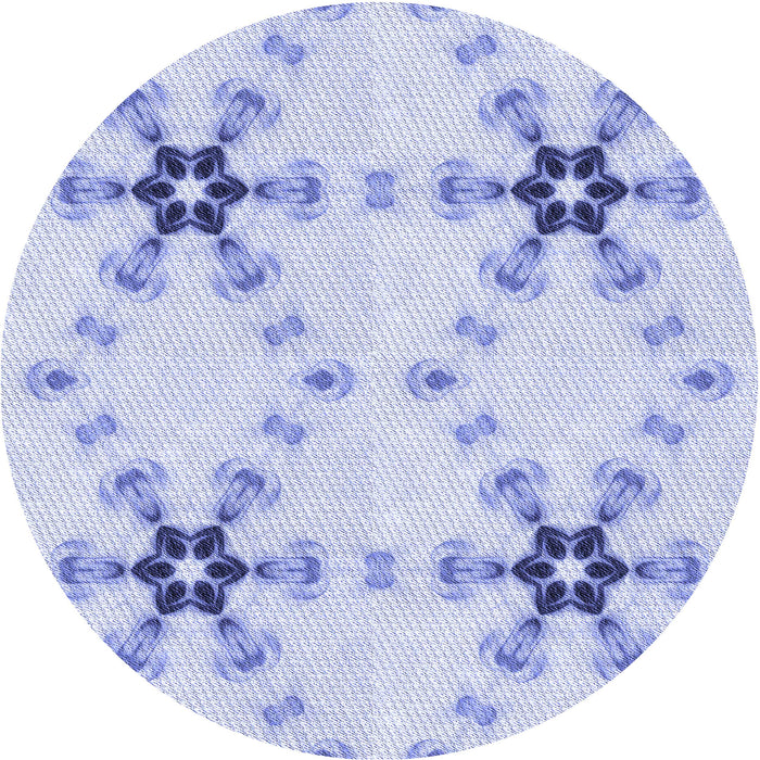 Square Patterned Lavender Blue Rug, pat3214blu