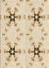 Patterned Golden Blonde Gold Rug, pat3214brn