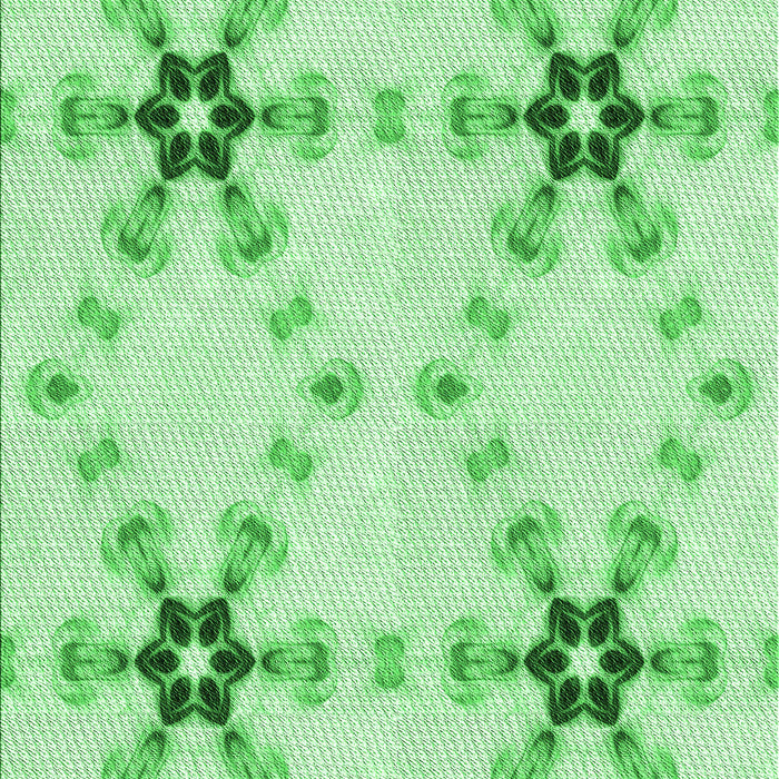 Patterned Green Rug, pat3214grn