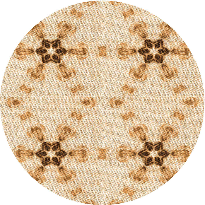 Square Machine Washable Transitional Golden Blonde Gold Rug in a Living Room, wshpat3214org