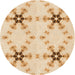 Square Patterned Golden Blonde Gold Rug, pat3214org