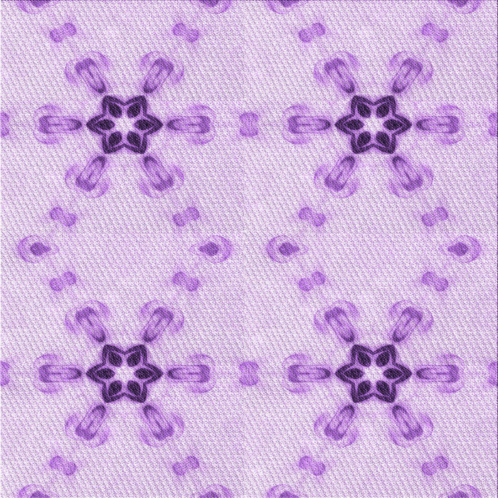 Round Patterned Purple Rug, pat3214pur