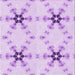 Round Patterned Purple Rug, pat3214pur