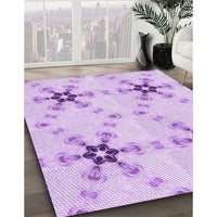 Patterned Purple Rug, pat3214pur