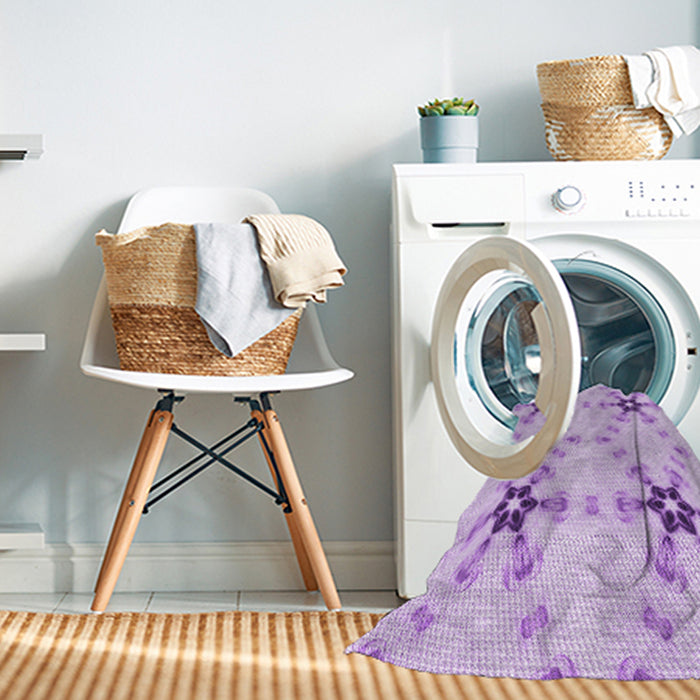 Machine Washable Transitional Purple Rug in a Washing Machine, wshpat3214pur