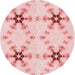 Square Machine Washable Transitional Light Red Pink Rug in a Living Room, wshpat3214rd