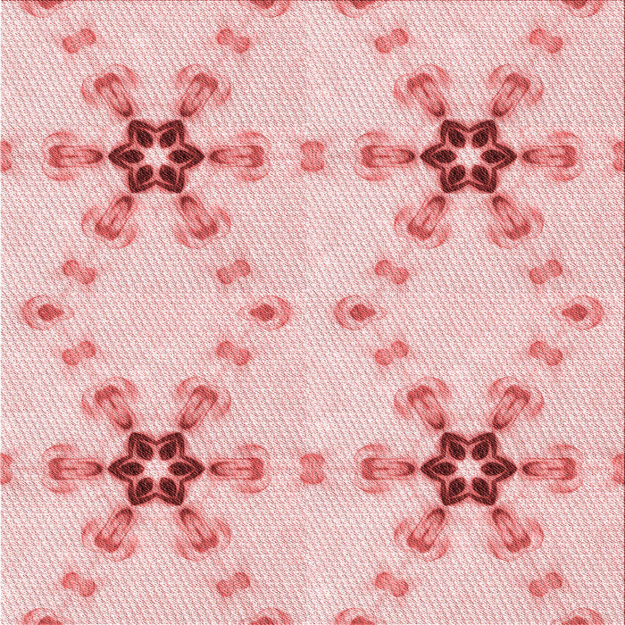 Round Patterned Light Red Pink Rug, pat3214rd