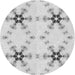 Sideview of Patterned Off-White Novelty Rug, pat3214