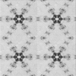 Sideview of Machine Washable Transitional White Smoke Rug, wshpat3214