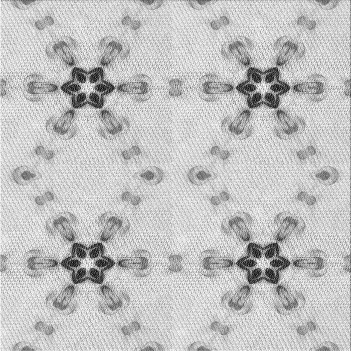 Square Patterned Off-White Novelty Rug, pat3214