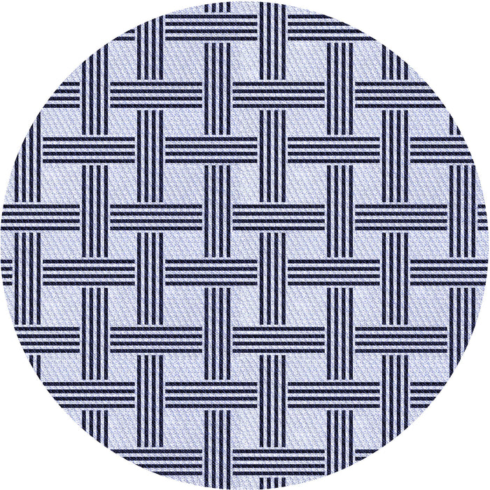 Square Patterned Blue Rug, pat3215blu