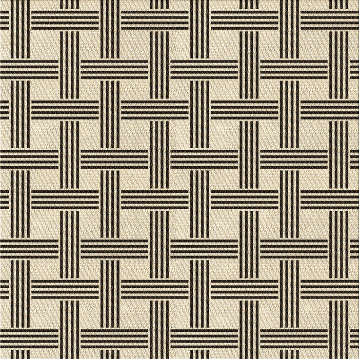 Round Patterned Vanilla Gold Rug, pat3215brn
