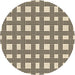 Square Patterned Vanilla Gold Rug, pat3215brn