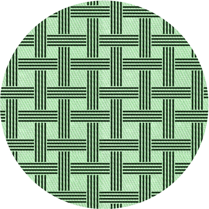 Square Machine Washable Transitional Medium Forest Green Rug in a Living Room, wshpat3215grn