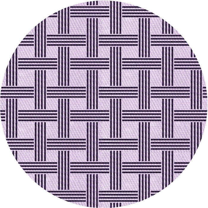 Square Patterned Purple Rug, pat3215pur
