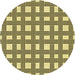 Square Patterned Mustard Yellow Rug, pat3215yw