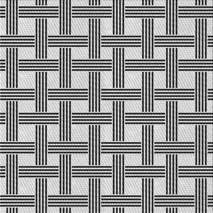 Square Patterned Platinum Gray Novelty Rug, pat3215