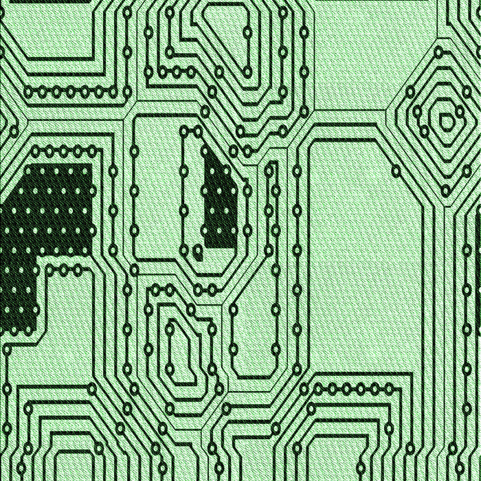 Patterned Mint Green Rug, pat3216grn