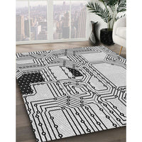 Patterned Ash Gray Rug, pat3216gry