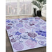 Machine Washable Transitional Blue Rug in a Family Room, wshpat3217blu