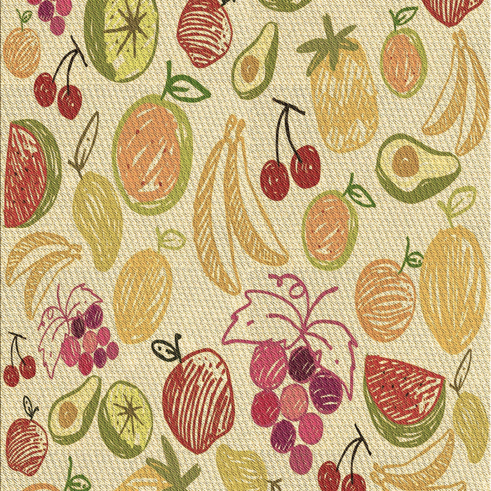 Patterned Brown Gold Rug, pat3217brn