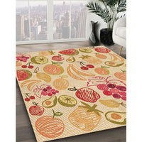 Patterned Orange Rug, pat3217org