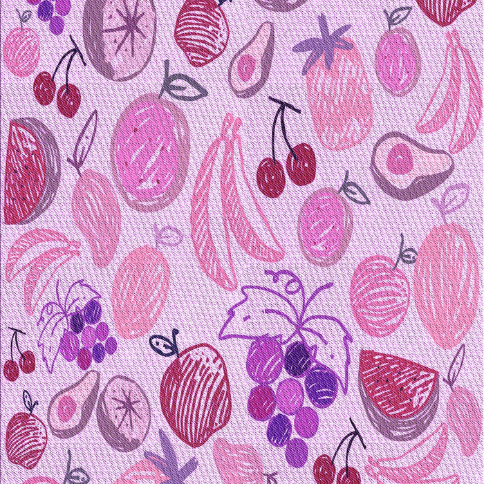 Patterned Blossom Pink Rug, pat3217pur