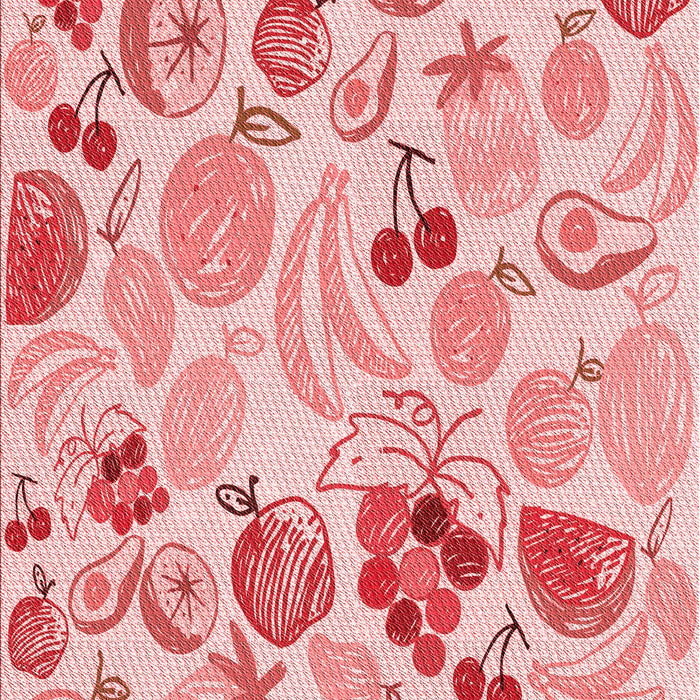Patterned Red Rug, pat3217rd