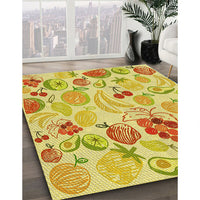 Patterned Bold Yellow Rug, pat3217yw