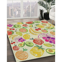 Patterned Khaki Gold Novelty Rug, pat3217