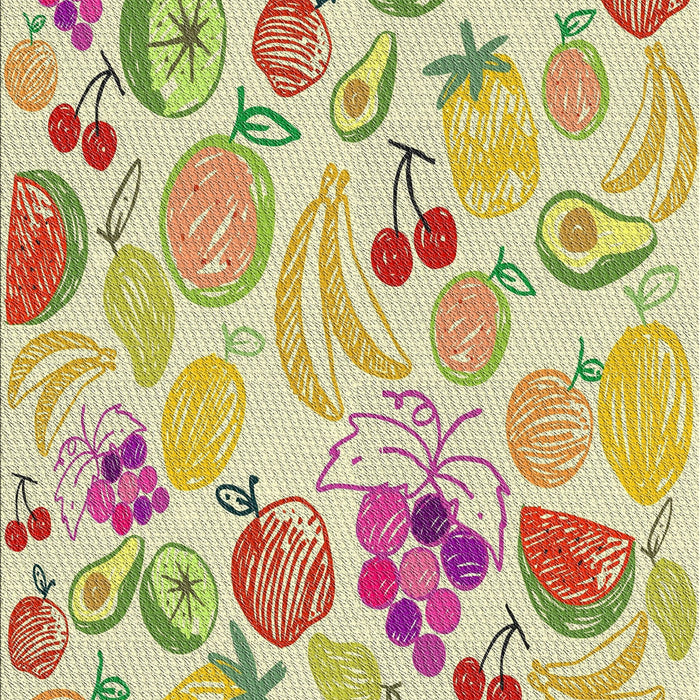 Patterned Khaki Gold Novelty Rug, pat3217