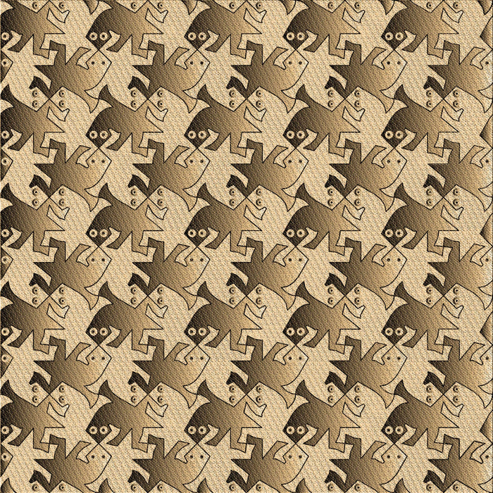 Round Patterned Red Brown Rug, pat3218brn