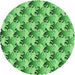 Square Patterned Green Rug, pat3218grn