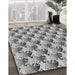 Patterned Platinum Silver Gray Rug in Family Room, pat3218gry